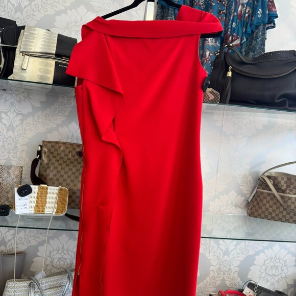 Roland Mouret Red Dress - Size 10 - Picture 3 of 7
